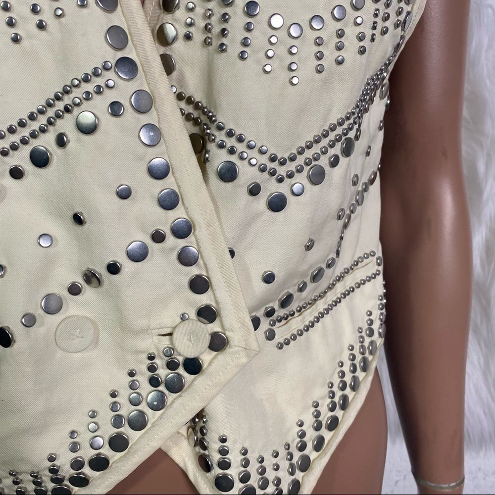 3.1 Phillip Lim Studded Ivory Cream Vest 4 - Picture 6 of 10